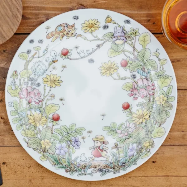 Store Assiette 23 cm Totoro Fraise - Mon Voisin Tororo Cuisine Et Table