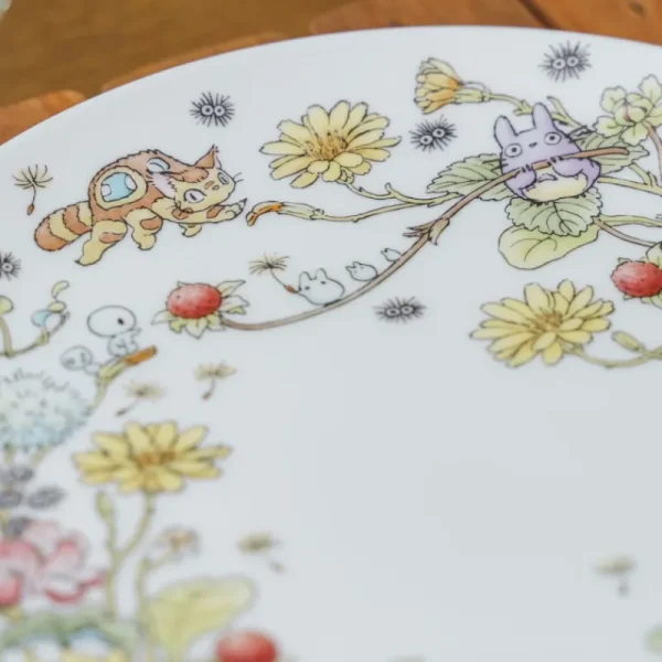 Store Assiette 23 cm Totoro Fraise - Mon Voisin Tororo Cuisine Et Table