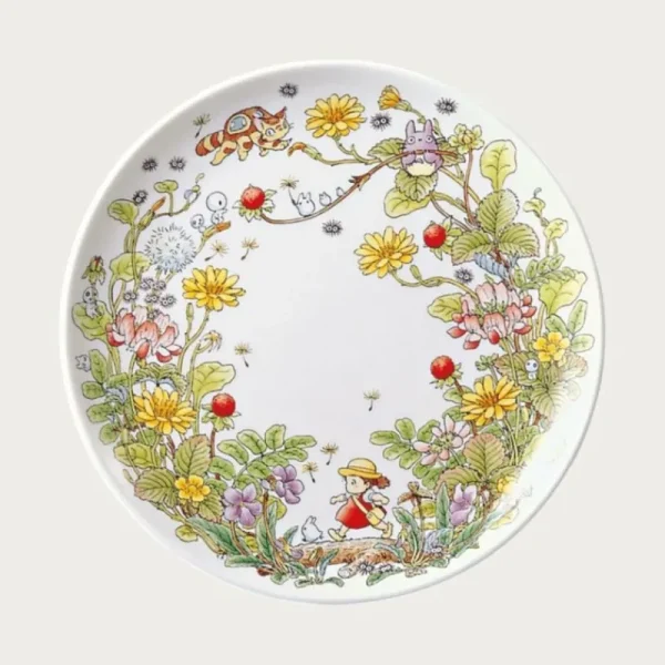 Store Assiette 23 cm Totoro Fraise - Mon Voisin Tororo Cuisine Et Table