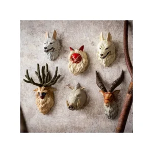 Clearance Assort. de 6 Magnets 3D à collectionner - Princesse Mononoké Figurines