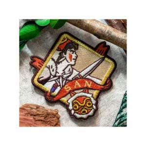 Online Badge broderie autocollant San - Princesse Mononoké Badges