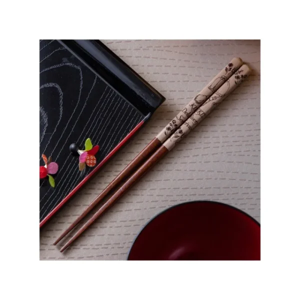 Sale Baguettes laquées 21cm Esquisses Brun - Kiki la petite sorcière Cuisine Et Table