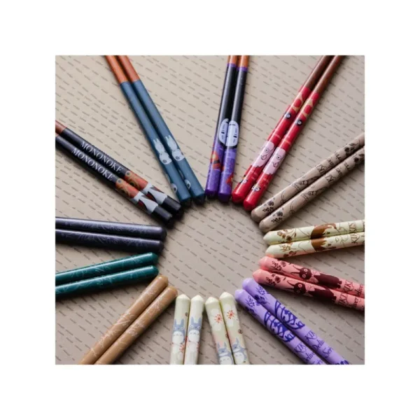 Sale Baguettes laquées 21cm Esquisses Brun - Kiki la petite sorcière Cuisine Et Table
