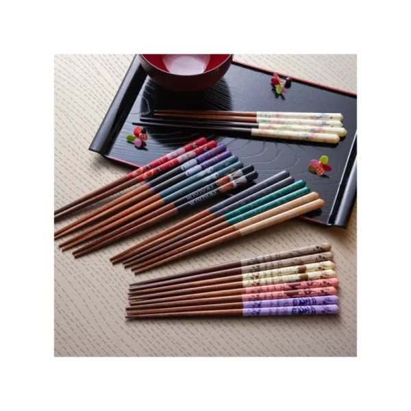 Best Sale Baguettes laquées 21cm Esquisses Marron - Mon Voisin Totoro Cuisine Et Table