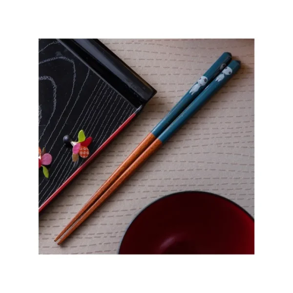 Sale Baguettes laquées 21cm Kodama Bleu marine  - Princesse Mononoké Cuisine Et Table