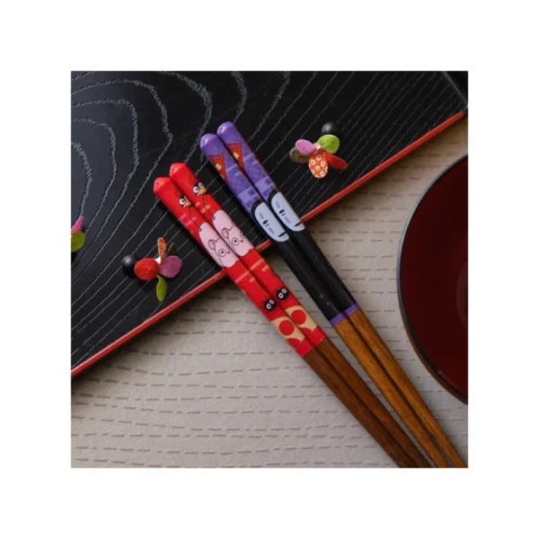 Clearance Baguettes laquées 21cm No Face & Lanternes - Le Voyage de Chihiro Cuisine Et Table