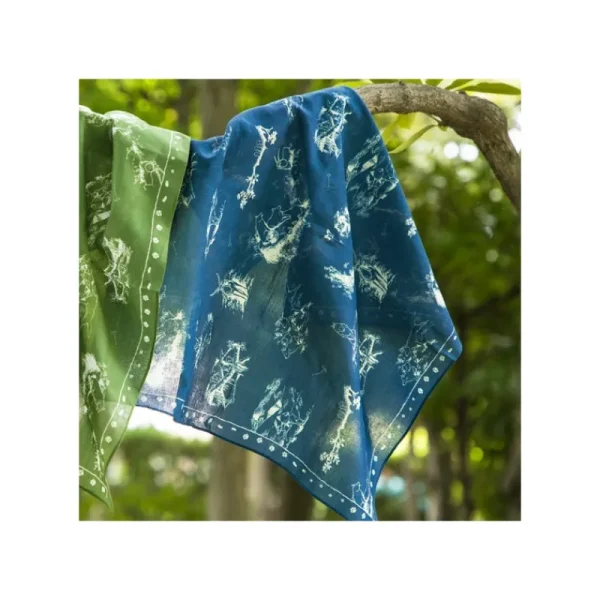 Outlet Bandana Vivre ensemble bleu - Princesse Mononoké Textile