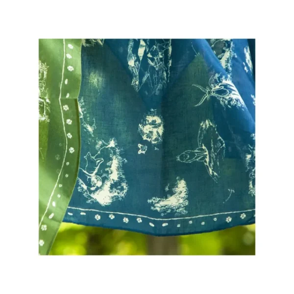 Outlet Bandana Vivre ensemble bleu - Princesse Mononoké Textile