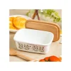 Store Beurrier émail avec couvercle bois Noiraudes 500ml - Mon Voisin Totor Cuisine Et Table