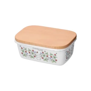Store Beurrier émail avec couvercle bois Noiraudes 500ml - Mon Voisin Totor Cuisine Et Table
