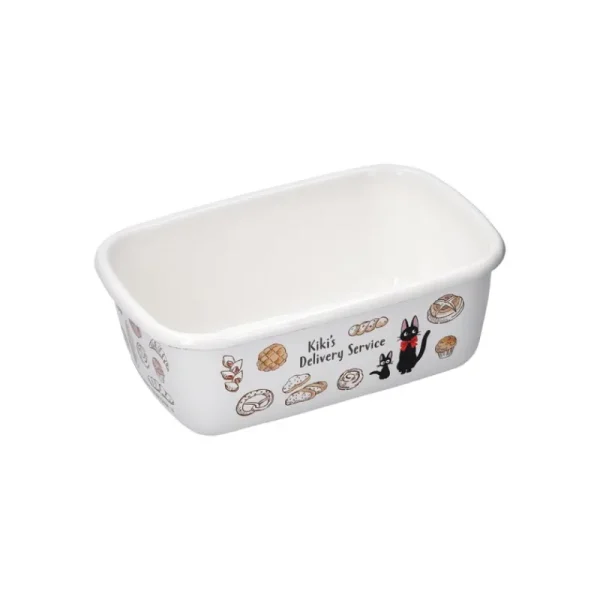 Store Beurrier émail avec couvercle bois Viennoiseries 500ml - Kiki la peti Cuisine Et Table