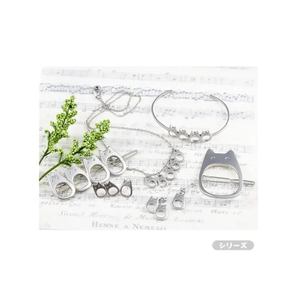 Best Bijou Barette Totoro Blanc Metal- Mon Voisin Totoro Bijoux