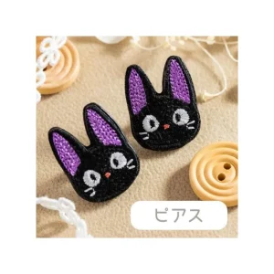 Best Sale Bijou Boucle d’oreilles à Clips Broderie Jiji - Kiki la petite sorciè Bijoux