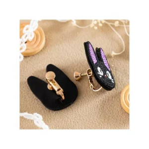 Best Sale Bijou Boucle d’oreilles à Clips Broderie Jiji - Kiki la petite sorciè Bijoux