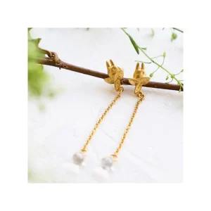 Flash Sale Bijou Boucle d’oreilles Clip Totoro Blanc Goutte - Mon Voisin Totoro Bijoux