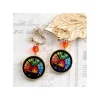 Shop Bijou Boucles d’oreilles à clips Calcifer Vitrail- Le Chateau Ambulan Bijoux