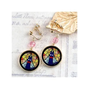 Online Bijou Boucles d’oreilles à clips Jiji Vitrail - Kiki la petite Sorciè Bijoux