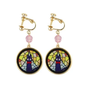 Online Bijou Boucles d’oreilles à clips Jiji Vitrail - Kiki la petite Sorciè Bijoux
