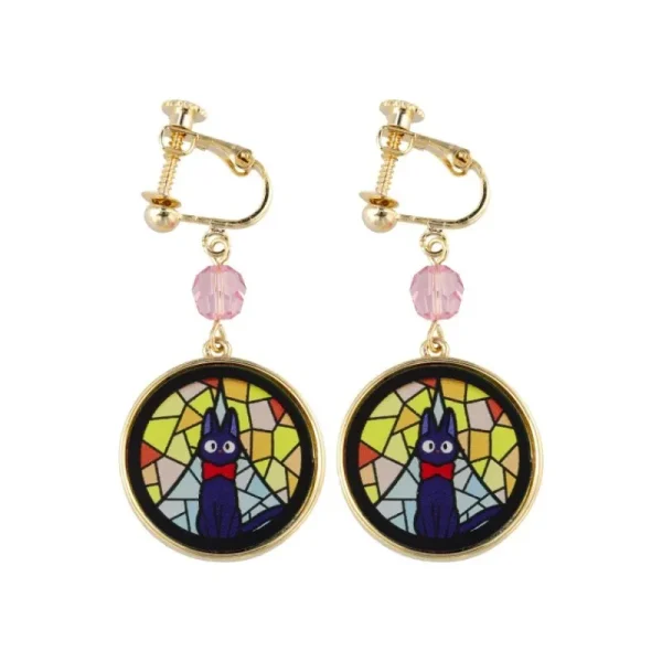 Online Bijou Boucles d’oreilles à clips Jiji Vitrail - Kiki la petite Sorciè Bijoux