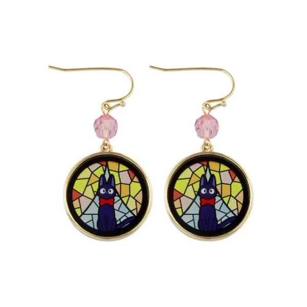New Bijou Boucles d’oreilles Jiji Vitrail - Kiki la petite Sorcière Bijoux