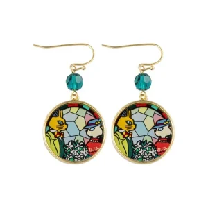 Clearance Bijou Boucles d’oreilles Louise et Baron Vitrail- Si tu tends l'oreil Bijoux