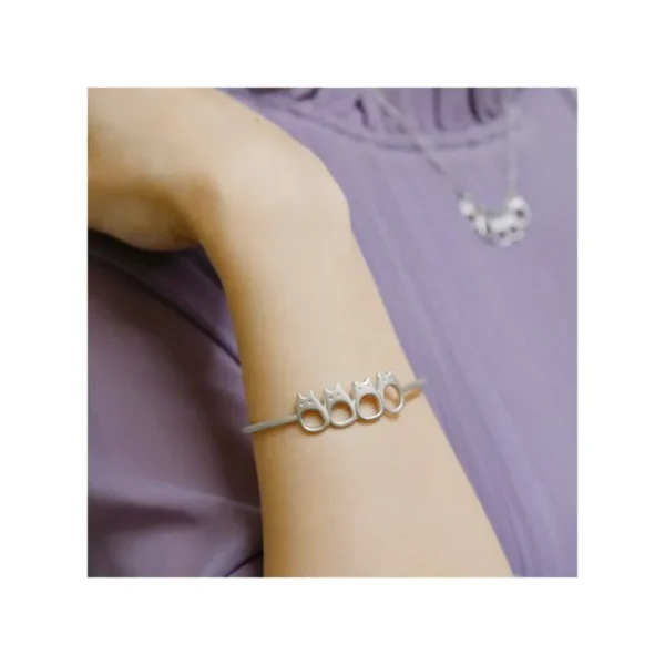 Hot Bijou Bracelet Guirlande Totoro Blanc Metal- Mon Voisin Totoro Bijoux