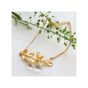 Best Sale Bijou Bracelet Totoro Blanc Caché Dans Une Feuille -Mon Voisin Totoro Bijoux
