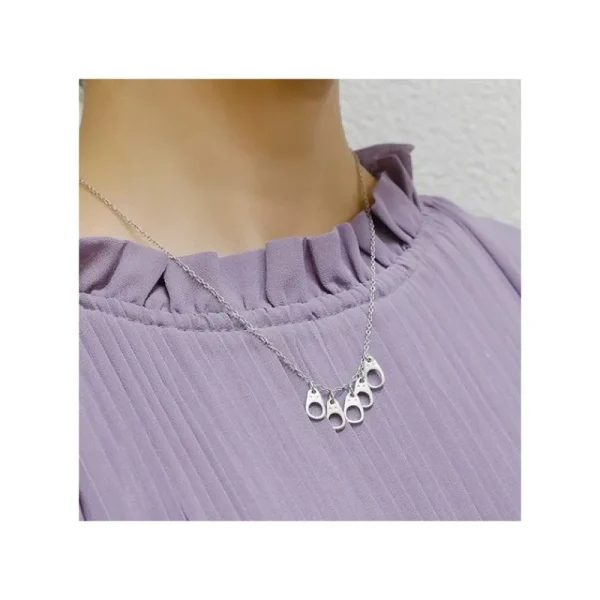 Store Bijou Collier Totoro Blanc Metal- Mon Voisin Totoro Bijoux