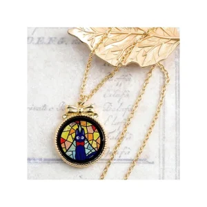 New Bijou Pendentif Jiji Vitrail - Kiki la petite sorcière Bijoux