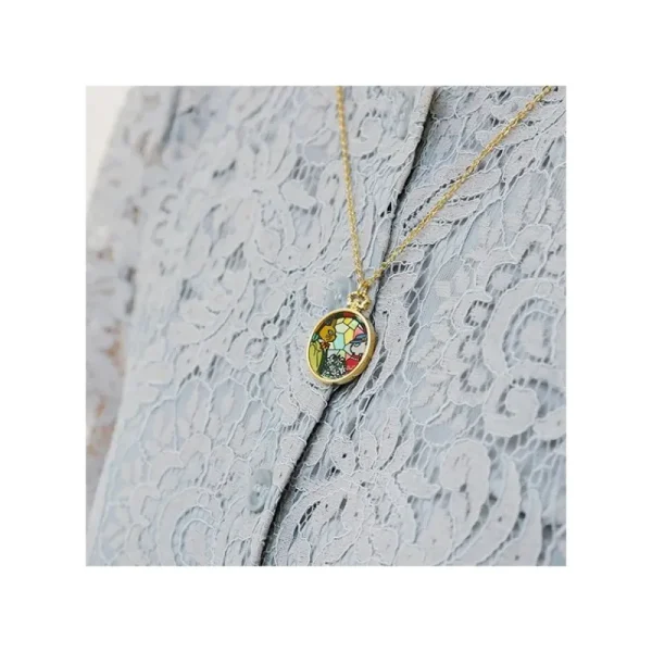 New Bijou Pendentif Louise Et Baron Vitrail - Si tu tends l'oreille Bijoux