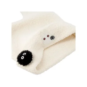 Outlet Bonnet Laine À Oreilles Totoro Blanc - Mon Voisin Totoro Textile