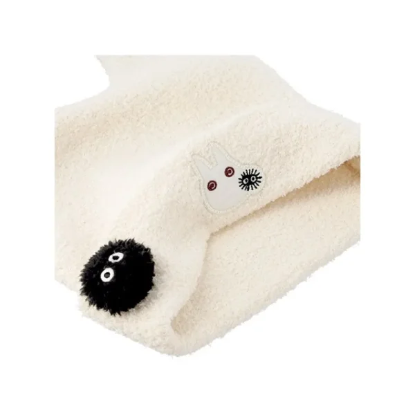Outlet Bonnet Laine À Oreilles Totoro Blanc - Mon Voisin Totoro Textile