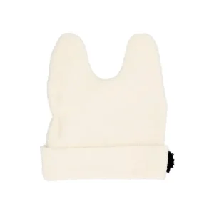Outlet Bonnet Laine À Oreilles Totoro Blanc - Mon Voisin Totoro Textile