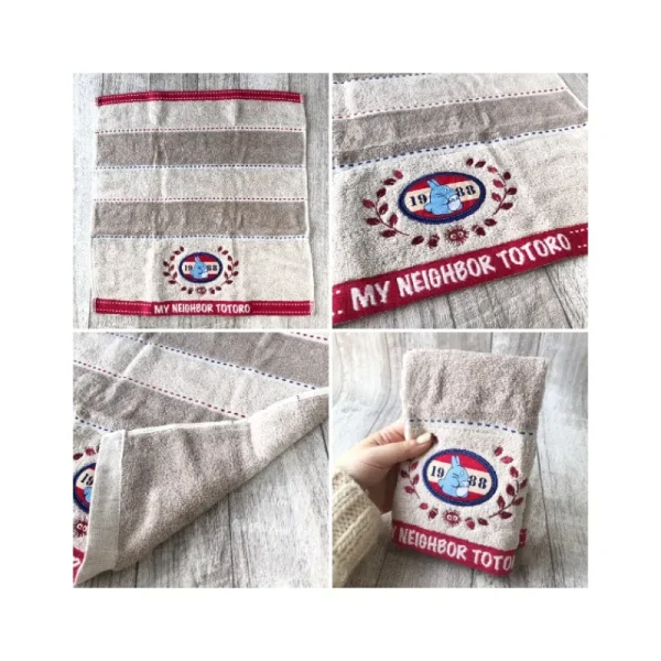 Discount Boîte cadeau 3 serviettes Couture en denim - Mon Voisin Totoro Linge De Maison