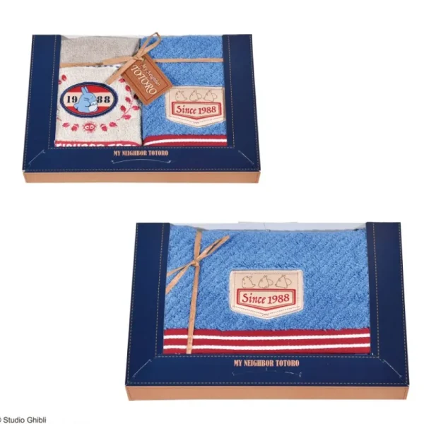 Discount Boîte cadeau 3 serviettes Couture en denim - Mon Voisin Totoro Linge De Maison