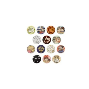Shop Boîte Collection de 14 Badges Bleu - Studio Ghibli Badges
