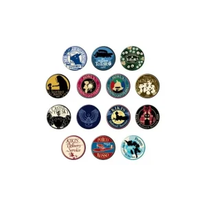 Best Boîte Collection de 14 Badges Beige - Studio Ghibli Badges