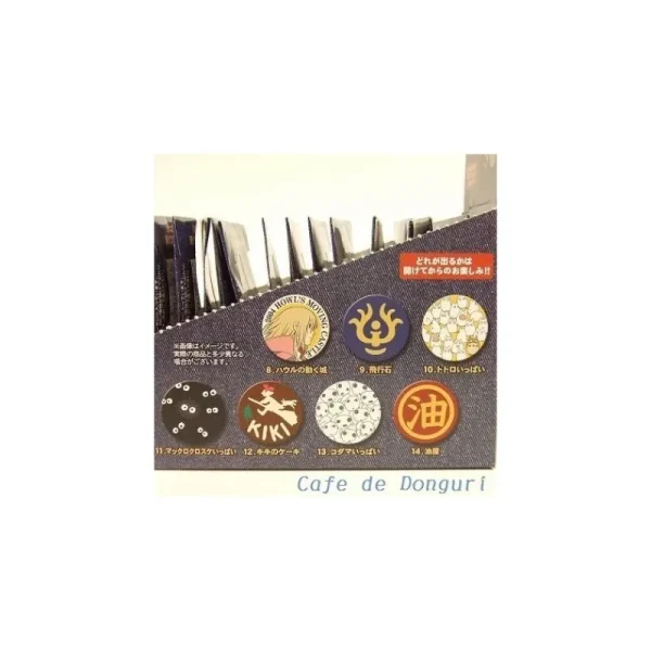 Shop Boîte Collection de 14 Badges Bleu - Studio Ghibli Badges