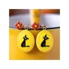 Cheap Boucles d’oreilles à clips fantaisie jaunes Jiji - Kiki la petite sor Bijoux