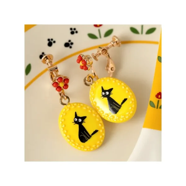 Cheap Boucles d’oreilles à clips fantaisie jaunes Jiji - Kiki la petite sor Bijoux