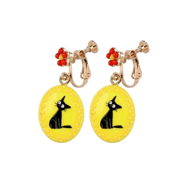 Cheap Boucles d’oreilles à clips fantaisie jaunes Jiji - Kiki la petite sor Bijoux