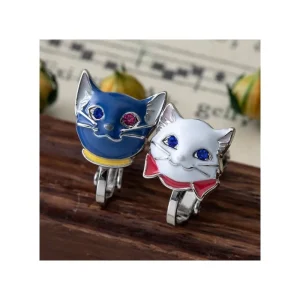 Discount Boucles d’oreilles percées Yuki & Lune - Le Royaume des chats Bijoux