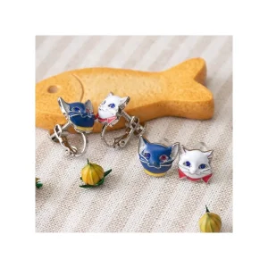 Discount Boucles d’oreilles percées Yuki & Lune - Le Royaume des chats Bijoux