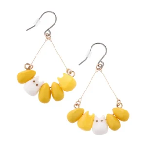 Best Boucles d’oreilles Totoro blanc & Maïs - Mon Voisin Totoro Bijoux