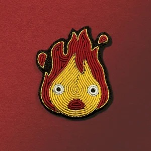 Store Broche Cannetille Calcifer jaune - Le Château Ambulant Pins