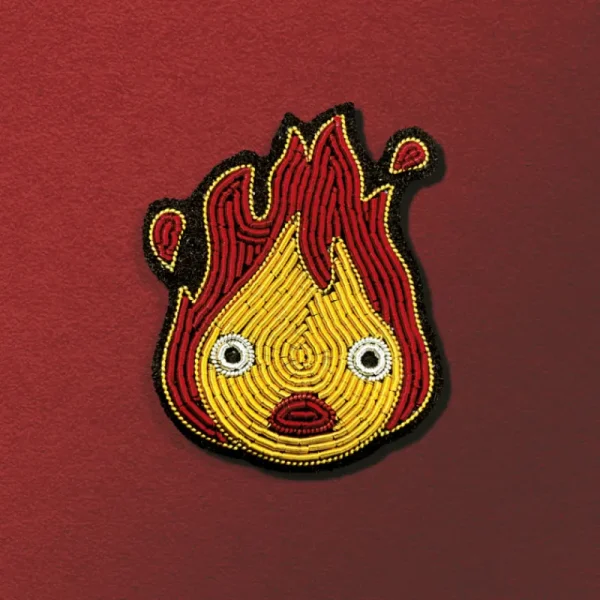 Store Broche Cannetille Calcifer jaune - Le Château Ambulant Pins