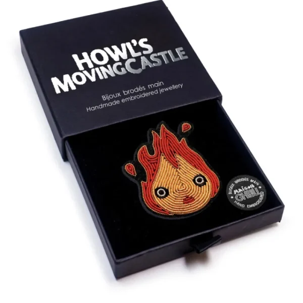 Store Broche Cannetille Calcifer jaune - Le Château Ambulant Pins