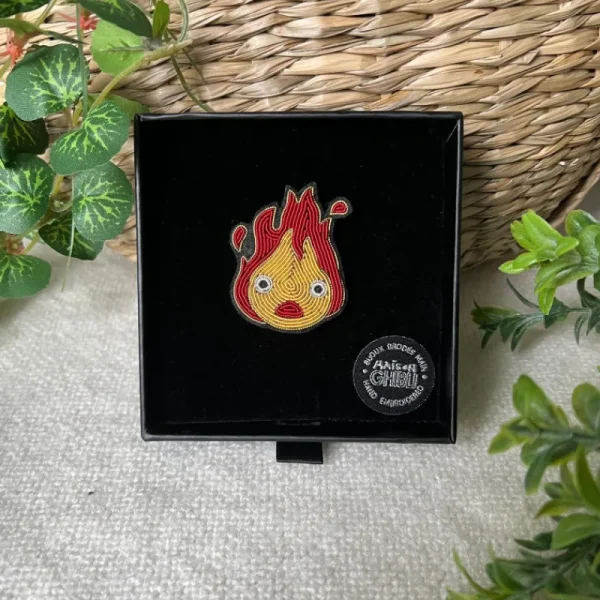 Store Broche Cannetille Calcifer jaune - Le Château Ambulant Pins