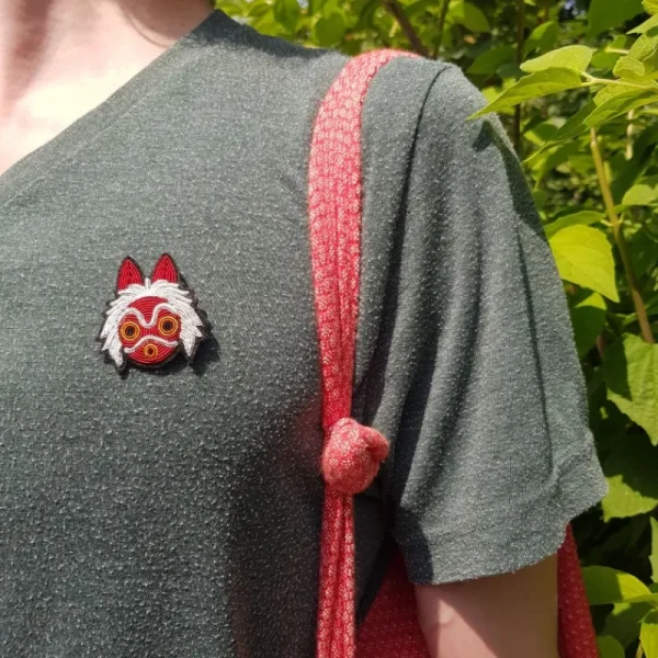 Flash Sale Broche cannetille Masque de San - Princesse Mononoké Pins