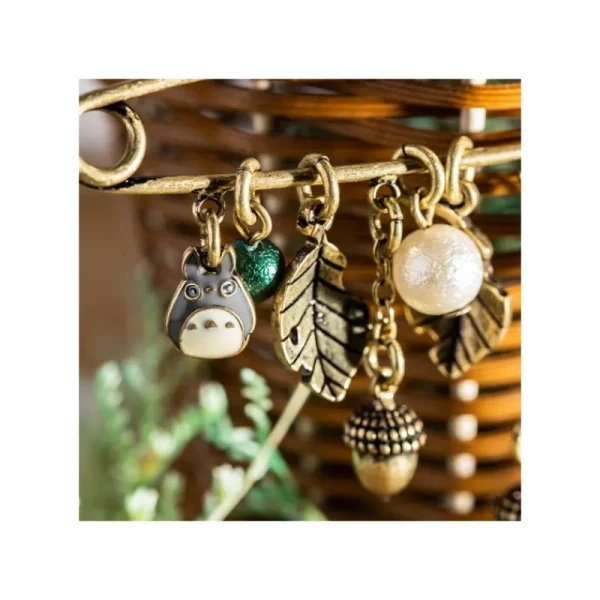 Best Sale Broche épingle à nourrice Totoro & Feuilles - Mon Voisin Totoro Accessoires | Bijoux